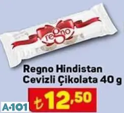 REGNO HİNDİSTAN CEVİZLİ ÇİKOLATA